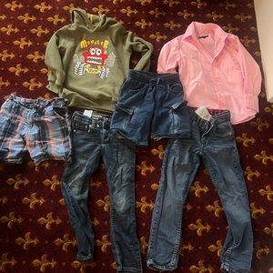 6-7 years old boys clothing lot bundle w Levi’s Jeans